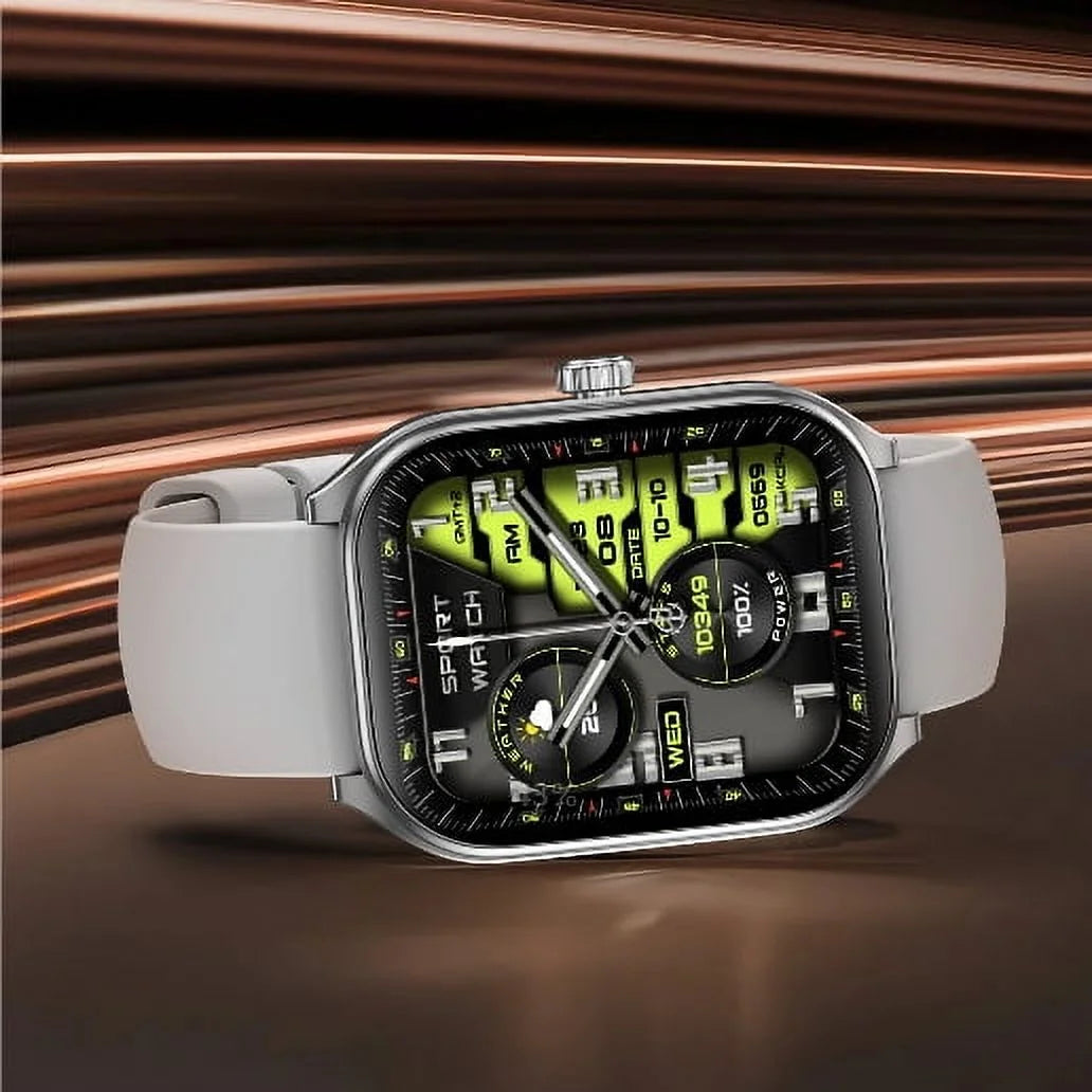 Smart Watch for Women Men(Call Answer/Dial),2.01'' Touch Screen Smartwatch for Android Iphone Compatible,Fitness Tracker,Silver