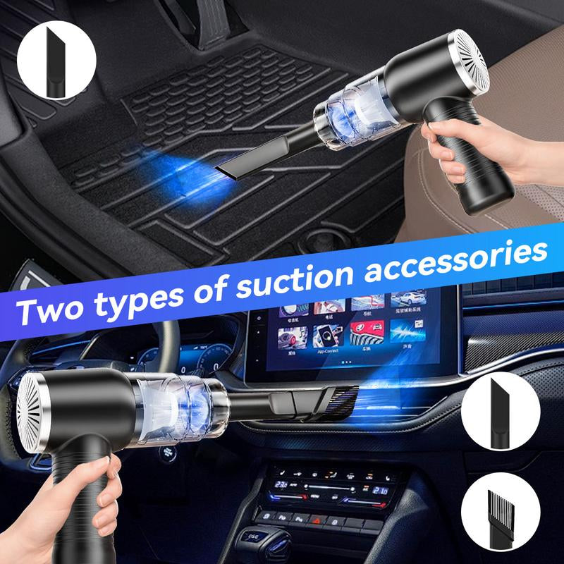 2-In-1 Handheld Cordless Home Vacuum Cleaner, Car Cordless Vacuum Cleaner, Powerful Suction Handheld Cordless Vacuum Cleaner for Home, Car and Desktop Cleaning