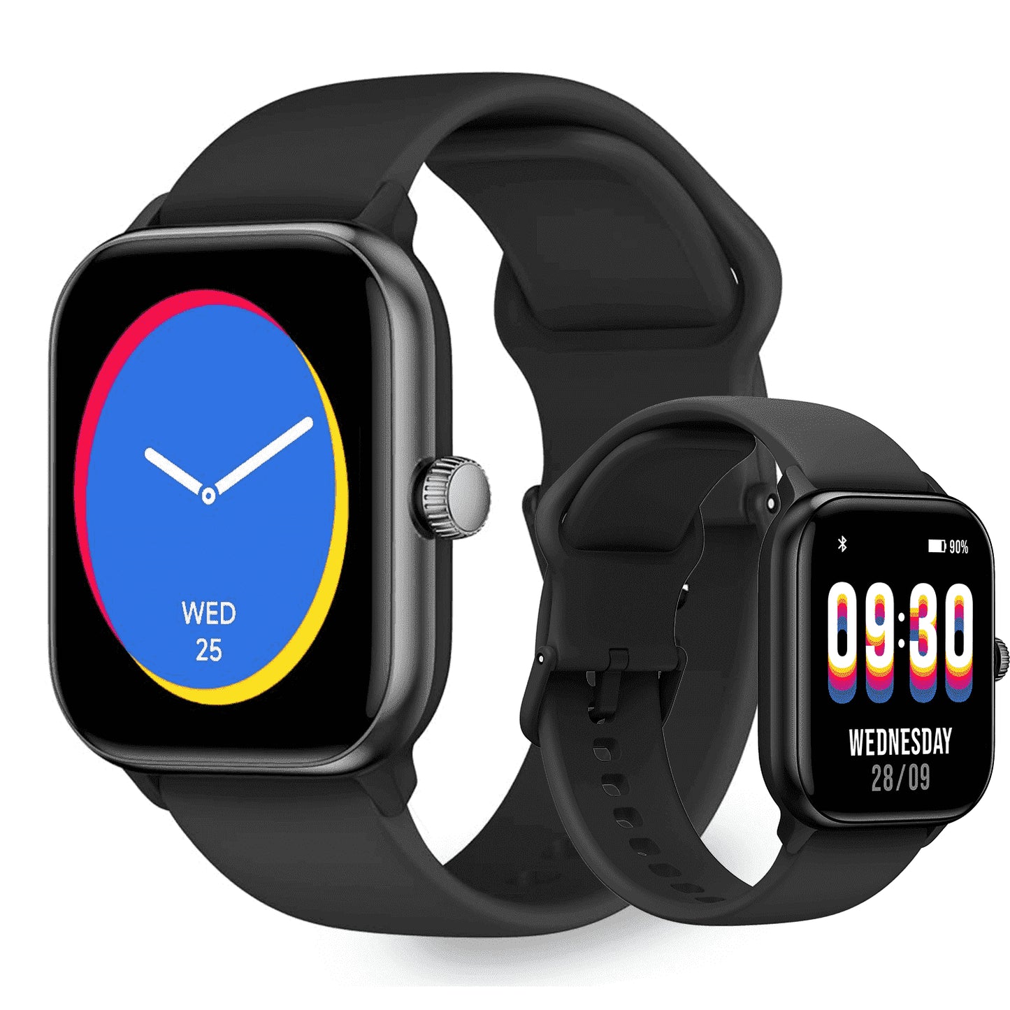 GTX10 Smart Watch - 1.85" AMOLED Smartwatch W/ Alexa | IP68 | Fitness, Compatible with Ios/Android, Black