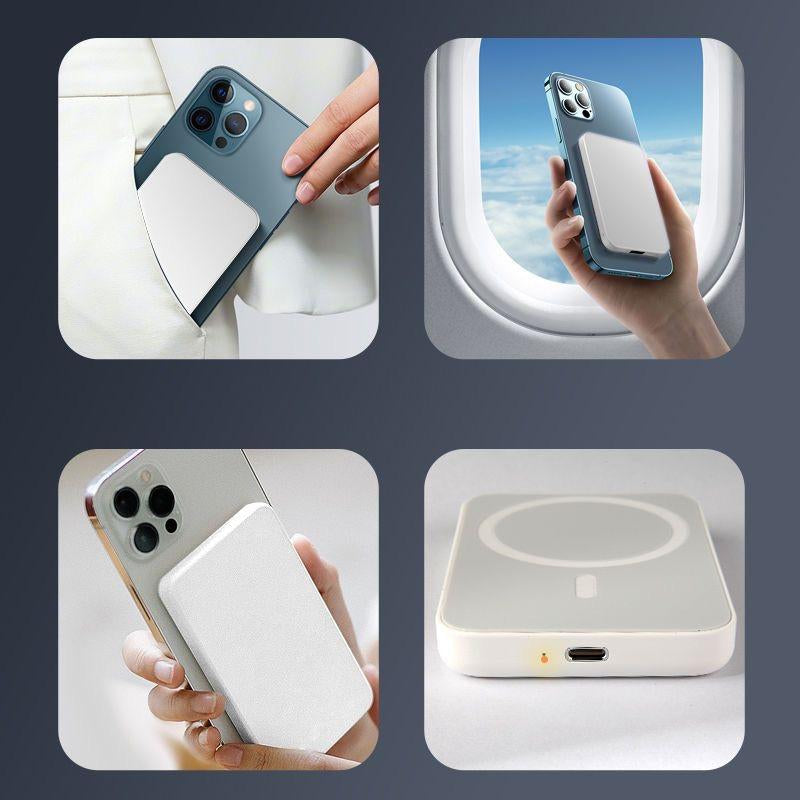 Magnetic Wireless Powerbank 5000Mah/10000Mah Portable Fast Charging PD 20W for Iphone 16/15/14/13/12 Plus/Pro Max/Pro Compact USB Type-C Travel Charger