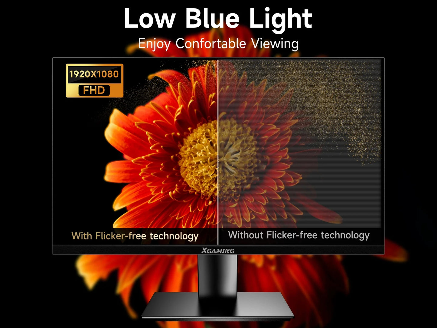 TMDTMD24S1 Ultra-Thin 24Inch 100Hz Computer Monitor, FHD 1080P LCD