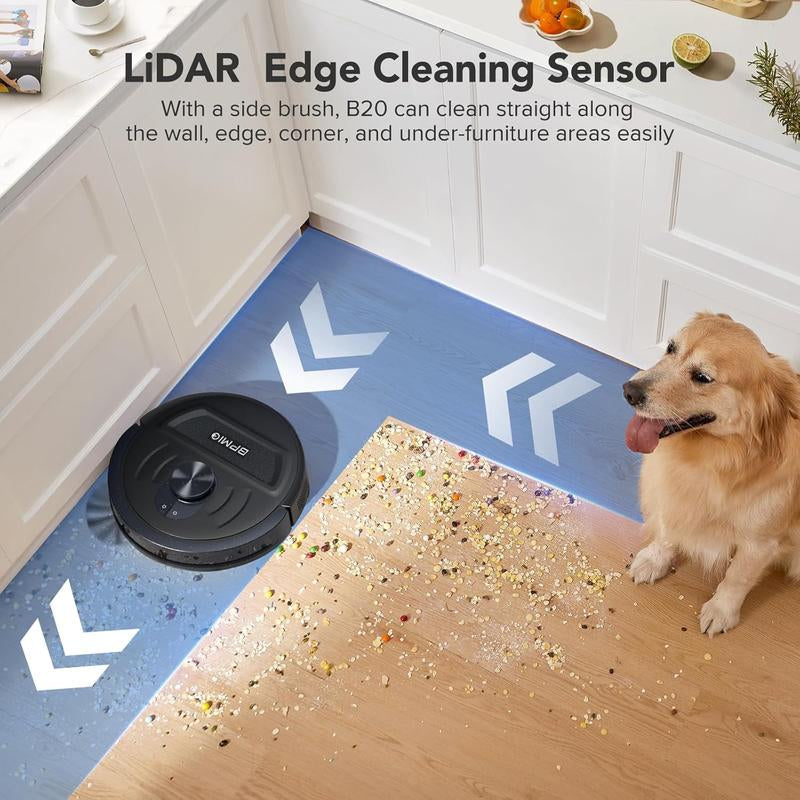 Smart Robot Vacuum and Mop | 5500Pa Suction, Lidar Nav, Alexa & App Control, 120-Min Runtime, Deep Clean Floors & Carpets, Hands-Free & Pet-Friendly