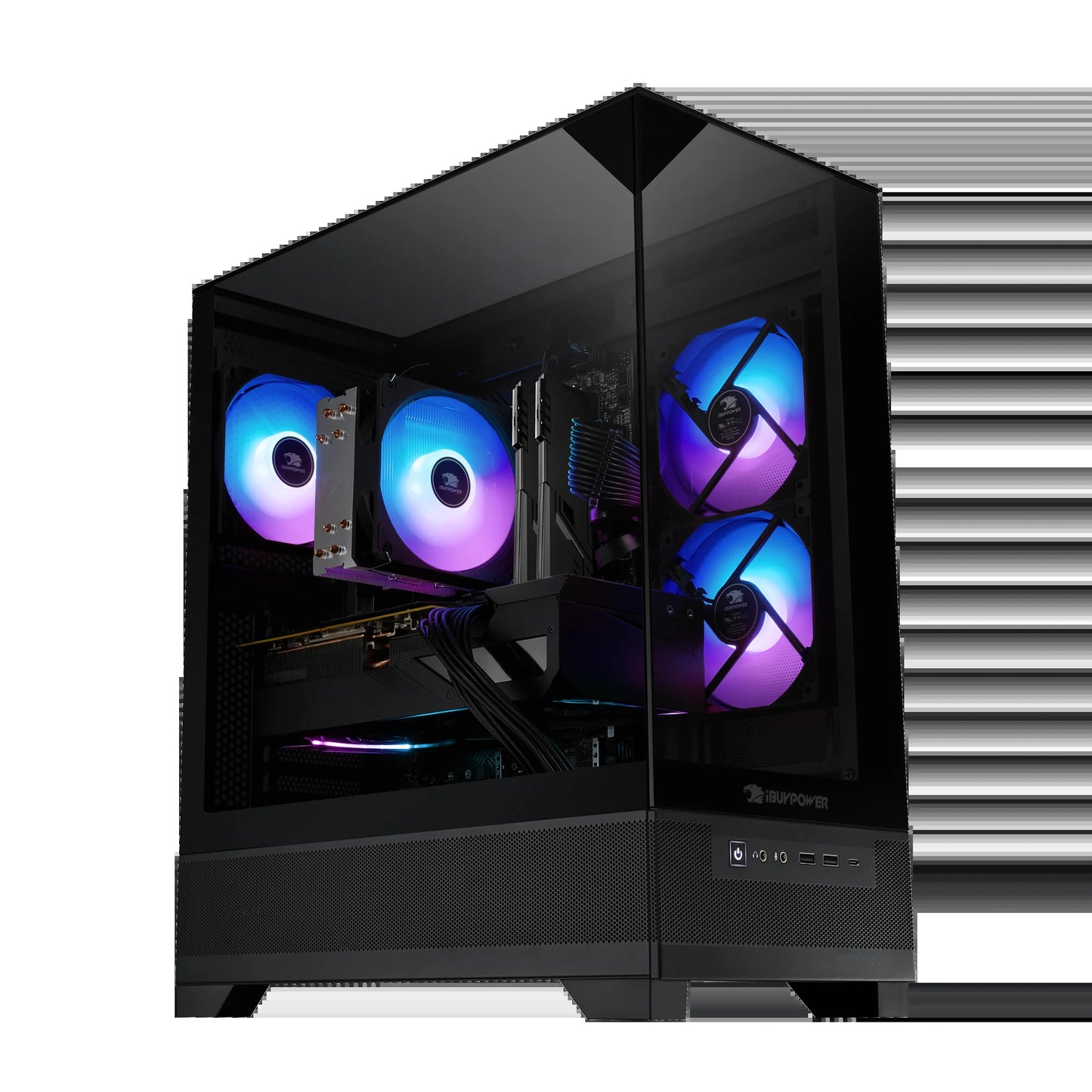 ESA7R77XT01 Gaming PC Desktop - AMD Ryzen 7 8700F, AMD Radeon RX 7700 XT 12GB, 32GB DDR5 Non-Rgb RAM, 1TB Nvme SSD