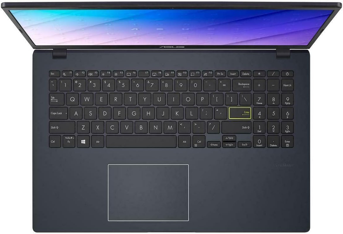 E510 Ultra Thin and Light 15.6" HD Laptop, Intel Celeron N4020, 4GB RAM, 256GB Pcle SSD, 180° Hinge, Windows 10 Home, Star Black