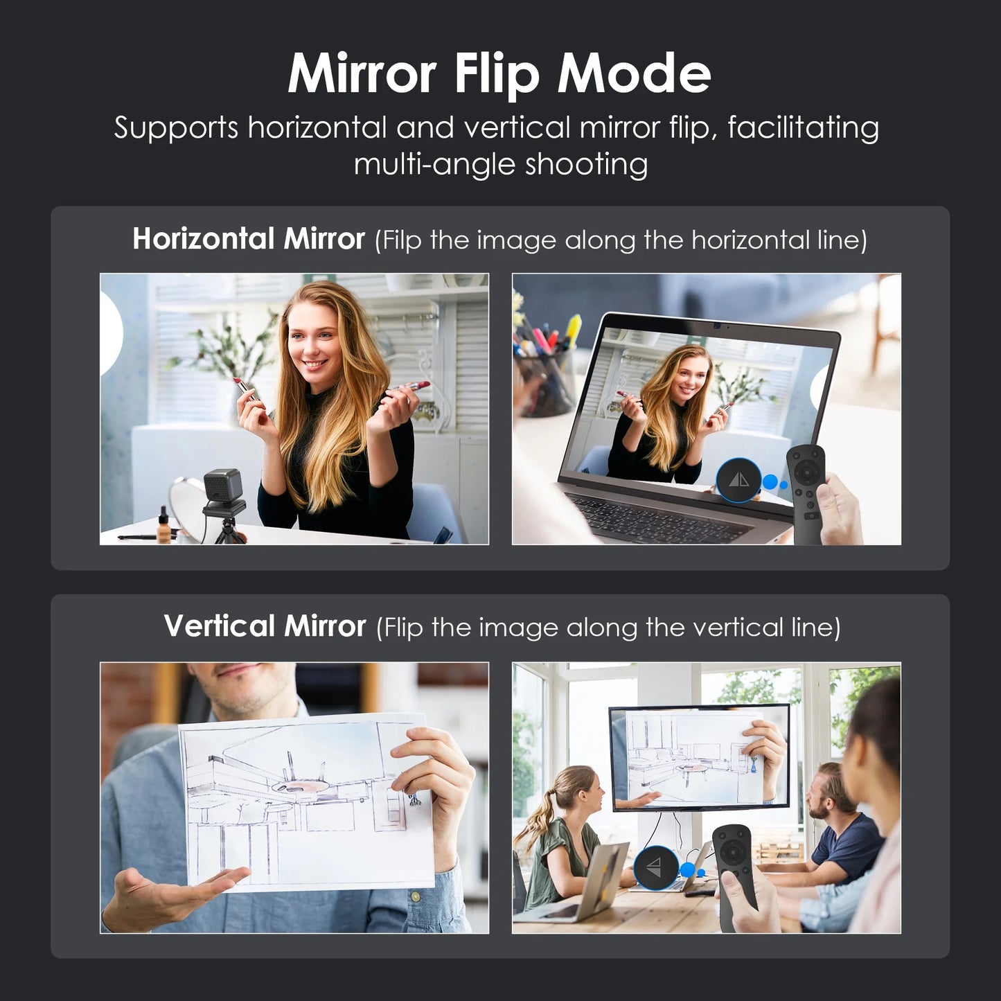 4K Webcam with 2 Microphones Zoom Remote Precise Focus Compatible for Switch 2 EPTZ Webcamera for PC Laptop Conference Video Streaming USB Web Cam
