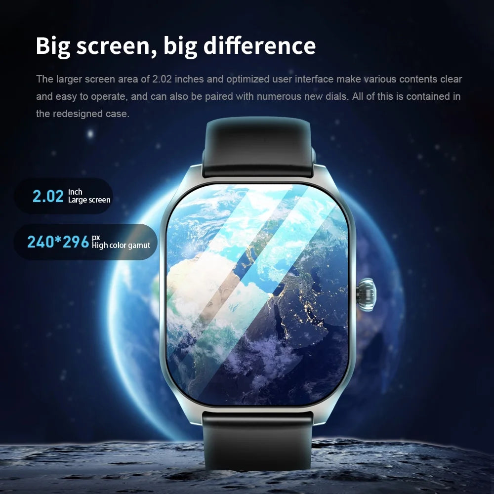 Smart Watches for Women(Call Receive/Dial),2.01'' Larger HD Touch Bluetooth Call and Message Notification Watch,Smartwatch for Android Ios