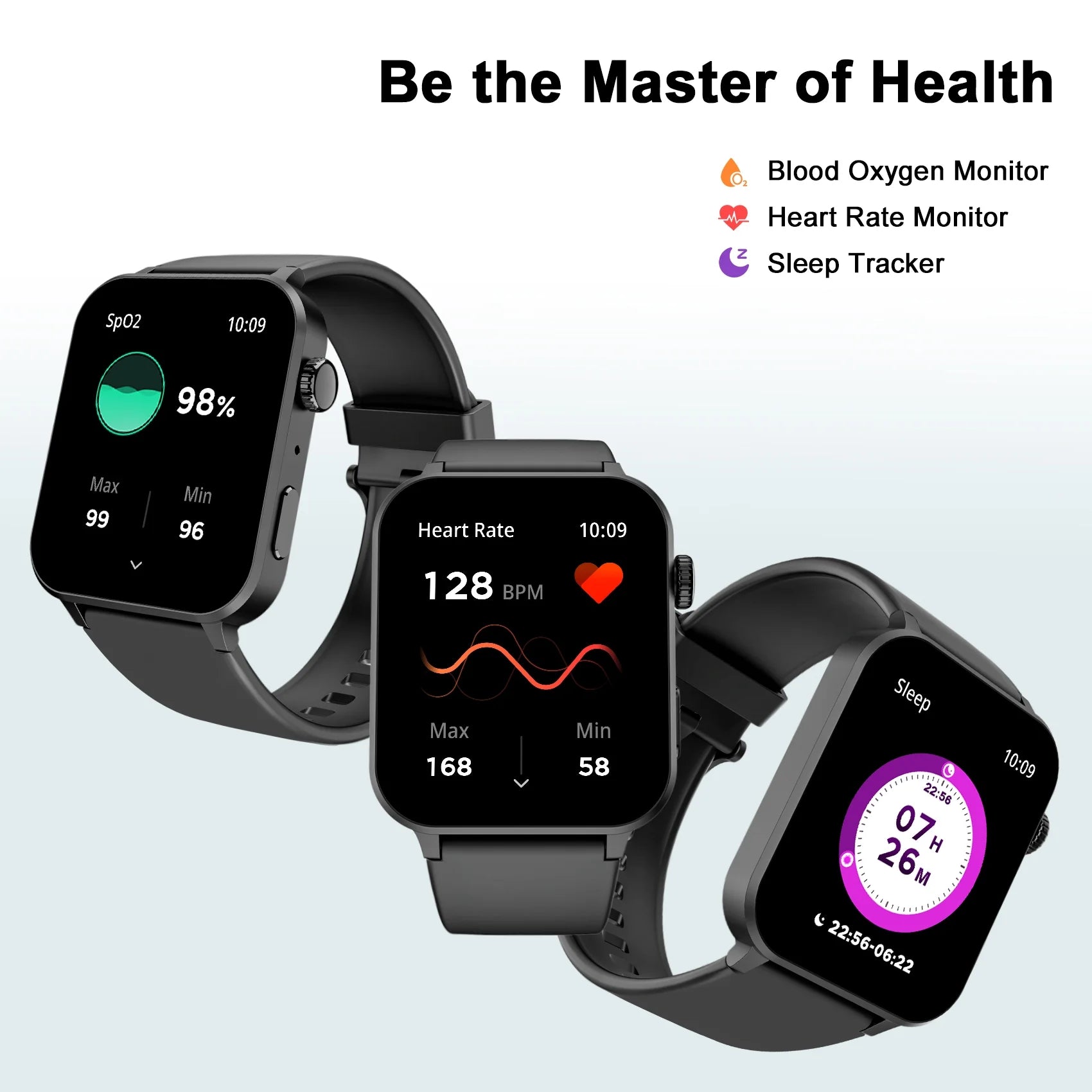 Smart Watch Fits for Android Iphone,Ip68 Waterproof,With Bluetooth Call(Answer/Make Calls) for Women Men 1.83" HD Screen Fitness Watch with AI Voice,Black