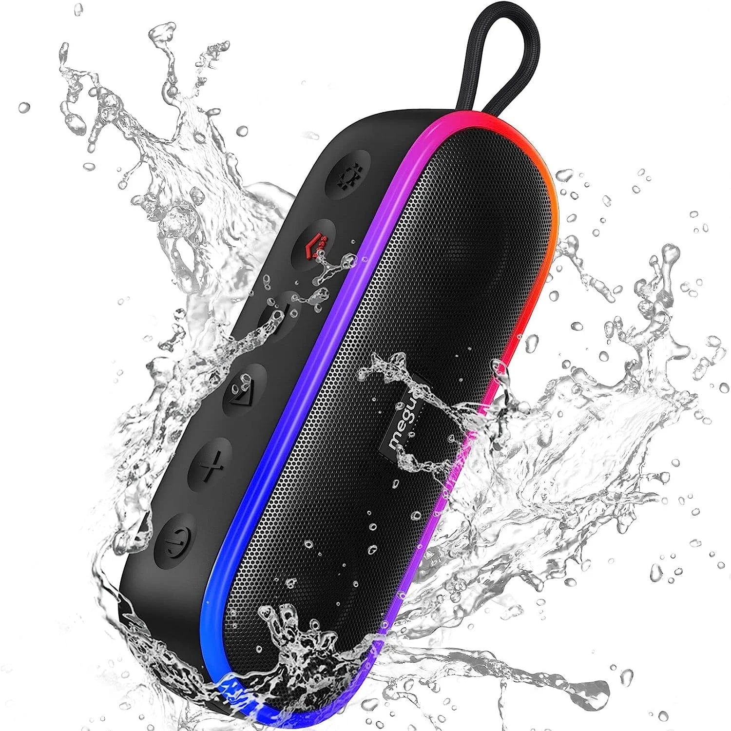 Portable Bluetooth Speaker,Wireless Speakers with 20W Loud Stereo Sound & Bass+,Ipx7 Waterproof,Led Light,24H Playtime,Tws for Outdoor Travel,Home Party,Pool,Beach,Hiking, Camping