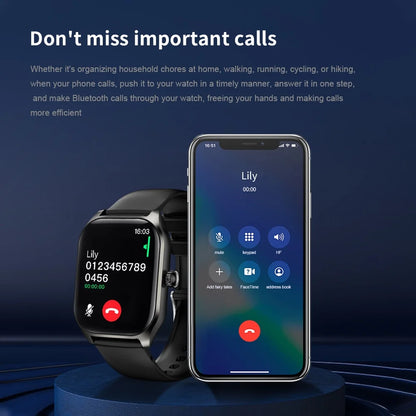 Smart Watches for Women(Call Receive/Dial),2.01'' Larger HD Touch Bluetooth Call and Message Notification Watch,Smartwatch for Android Ios