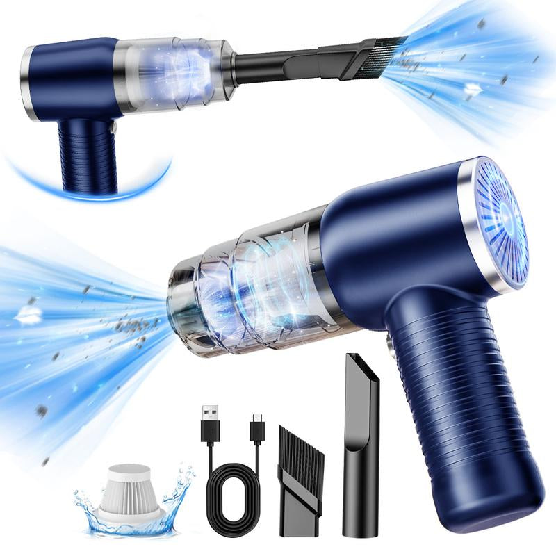 2-In-1 Handheld Cordless Home Vacuum Cleaner, Car Cordless Vacuum Cleaner, Powerful Suction Handheld Cordless Vacuum Cleaner for Home, Car and Desktop Cleaning