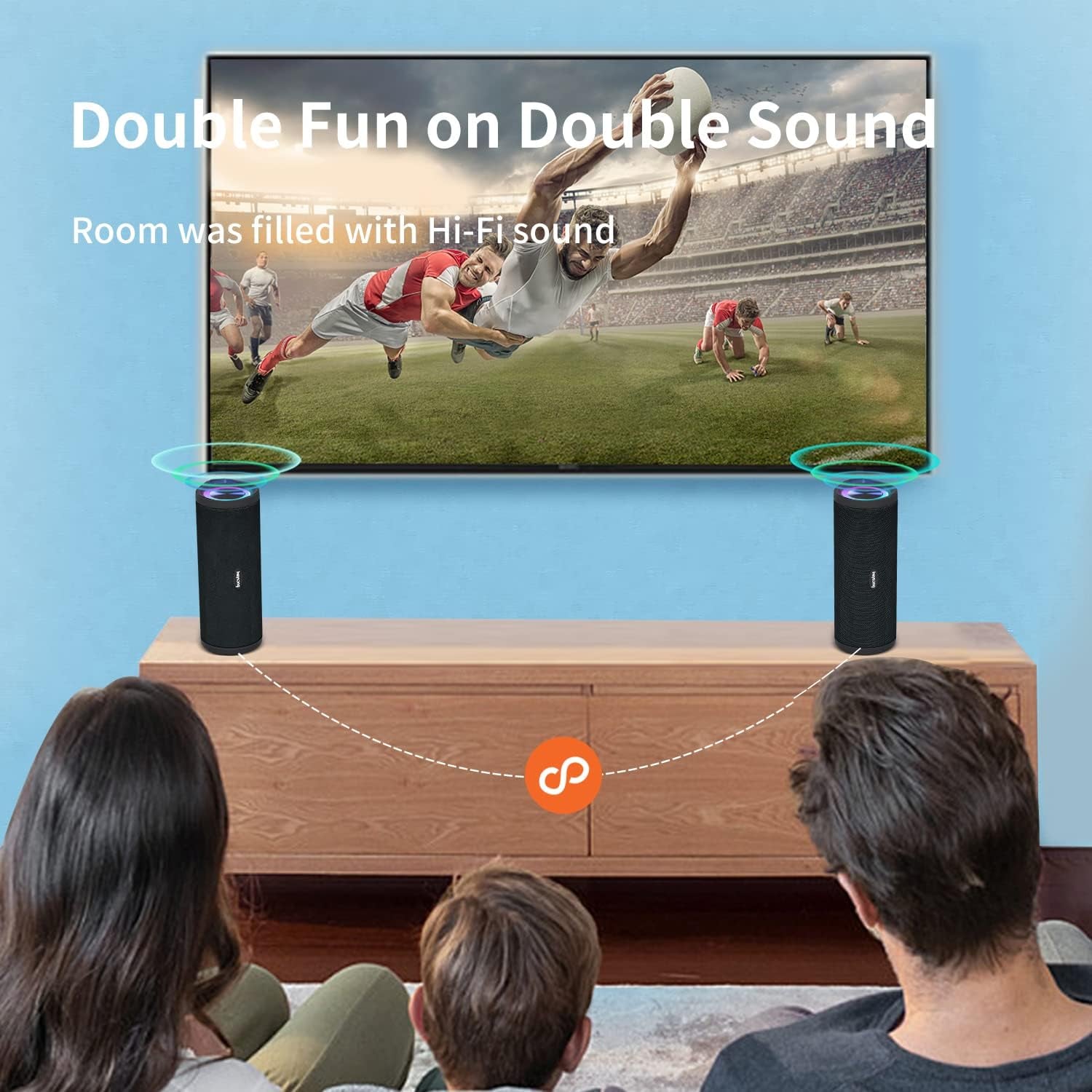 Portable Bluetooth Speaker, Wireless Outdoor Speakers, IPX7 Waterproof, 40H Playtime, TF Card, Loud Stereo Sound for Beach, Boat, Pool, Camping, Bike, Shower, Gifts for Men