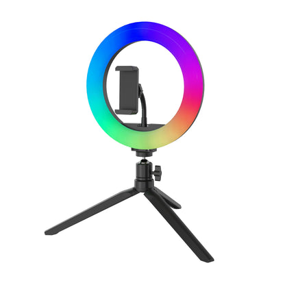 8" Tabletop RGB Ring Light with Tripod