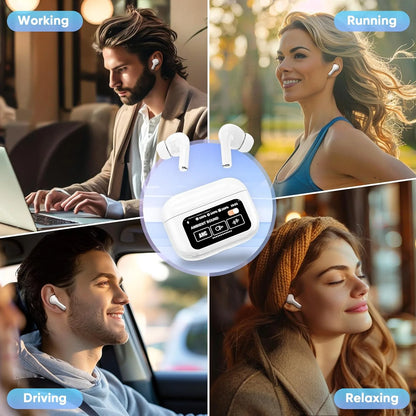 ANC Touch Screen Earbuds, Wireless Earbuds, ANC Earbuds Noise Cancelling Earbuds, Noise Cancelling in Ear Bluetooth 5.4 Earbuds, Bluetooth Earbuds with Microphone, Wireless Earbuds for Iphone/Android