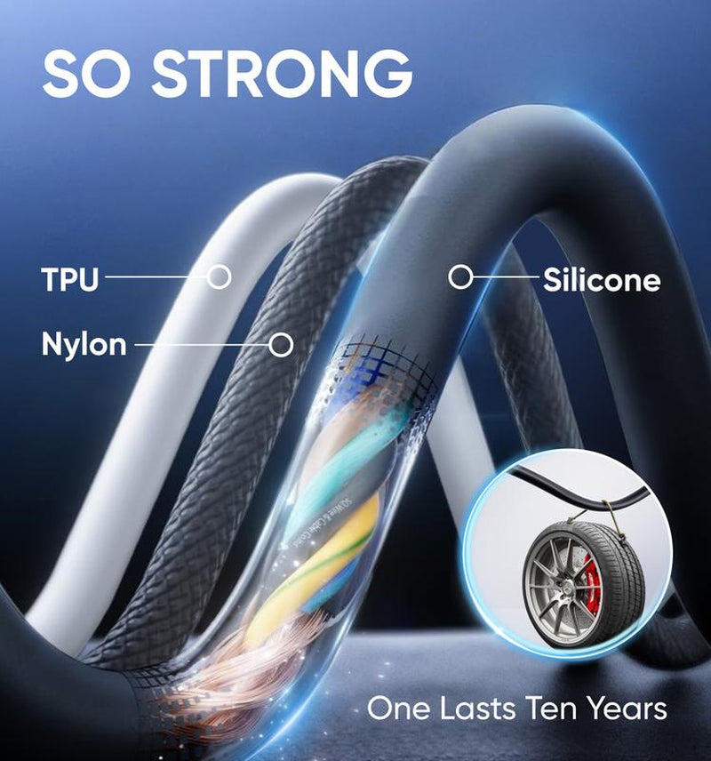 【Tiktokshopbacktoschool】New - MAGIC JOHN 4-In-1 Charging Cable, Super Fast 240W Charging with RGB Light