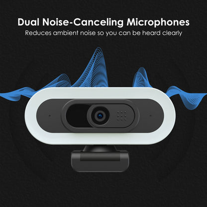 (2 Pack)  2K/1080P Gaming Webcam with Rgb&Fill Light Compatible for Switch 2 Autofocus USB Web Cam 2 Microphones for PC Laptop Video Streaming