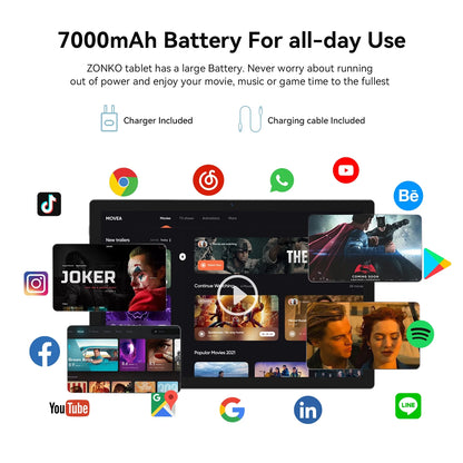 Android 14 Tablet,10 Inch Android Tablet,128Gb+8Gb+1Tb Expand,5G Wifi,Octa-Core,Unisoc T606 Cpu,7000Mah,Bluetooth 5.0,GPS,13MP+8MP Dual Camera,Face Unclock,Hd Display,Touchscreen,Tablet with Keyboard