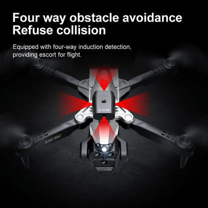 Drone with 3 Camera 1080P for Kids and Adults, RC Quadcopter Foldable FPV Drone for Beginners, 2 Batteries, Carrying Case