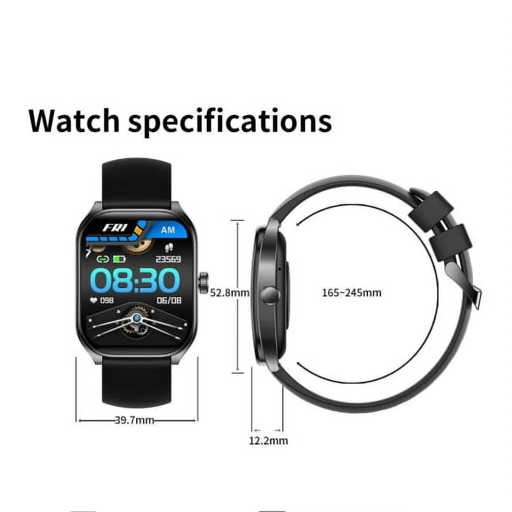 Smart Watch for Women Men(Call Answer/Dial),2.01'' Touch Screen Smartwatch for Android Iphone Compatible,Fitness Tracker,Silver