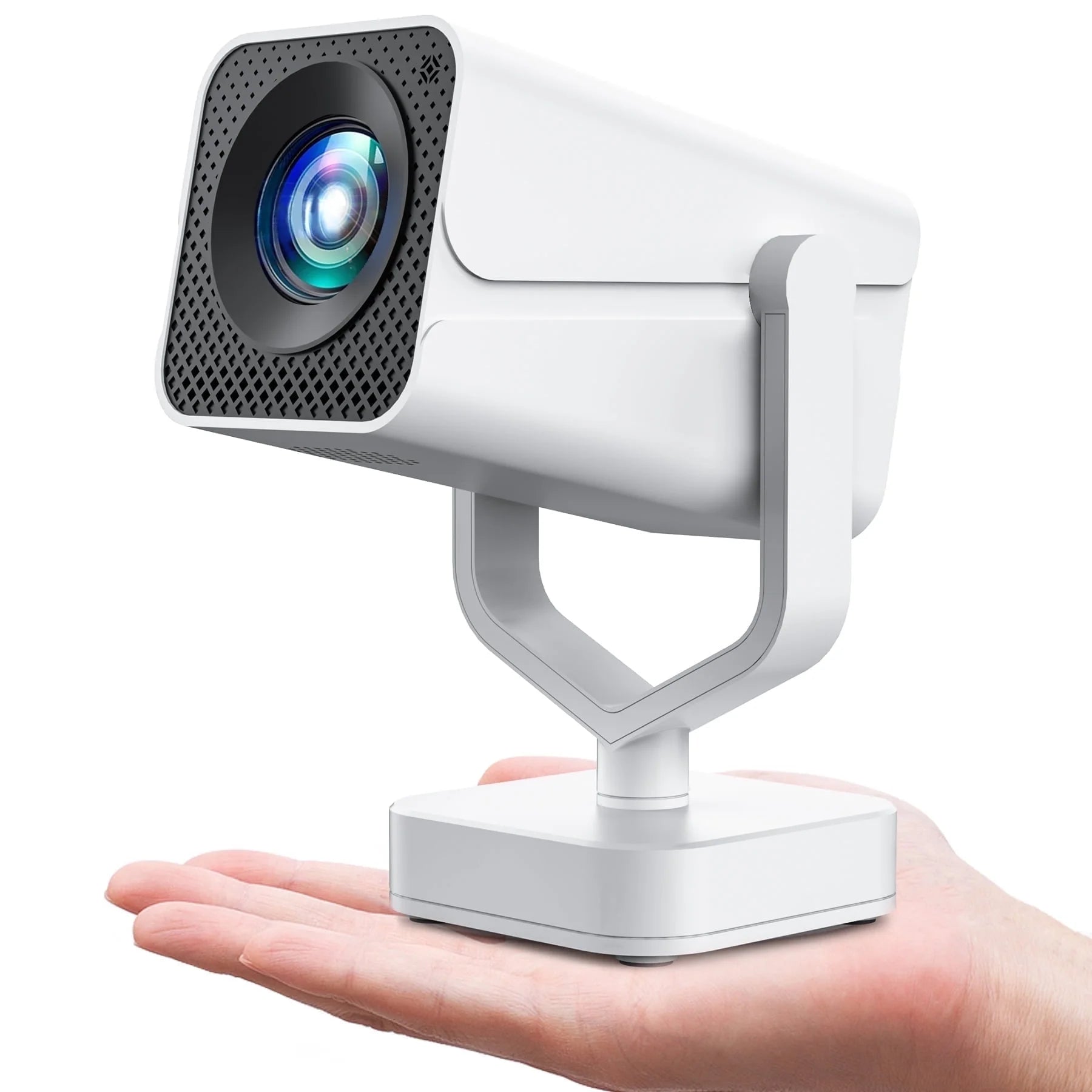 [Built-In Apps]  Mini Projector with Wifi and Bluetooth, HD 1080P Video Smart Projector with Android System