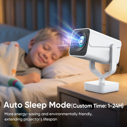 [Built-In Apps]  Mini Projector with Wifi and Bluetooth, HD 1080P Video Smart Projector with Android System