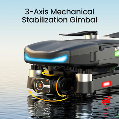 L800 Pro2 GPS Drone with 4K HD Camera for Adults and Beginners, 3-Axis Gimbal, FPV RC Quadcopter with Brushless Motor, 5G WIFI Transmission, 2 Batteries, Black
